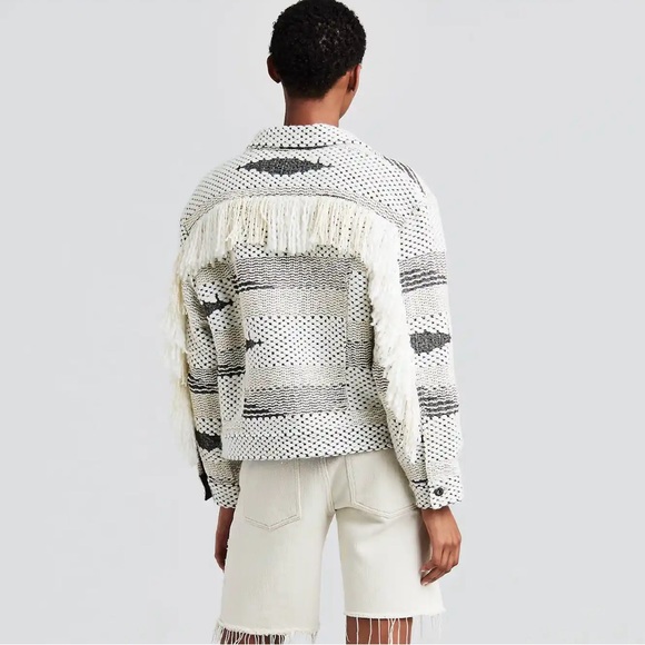 Levi's Made & Crafted Fringe Trucker Jacket Size 4 - Picture 3 of 15